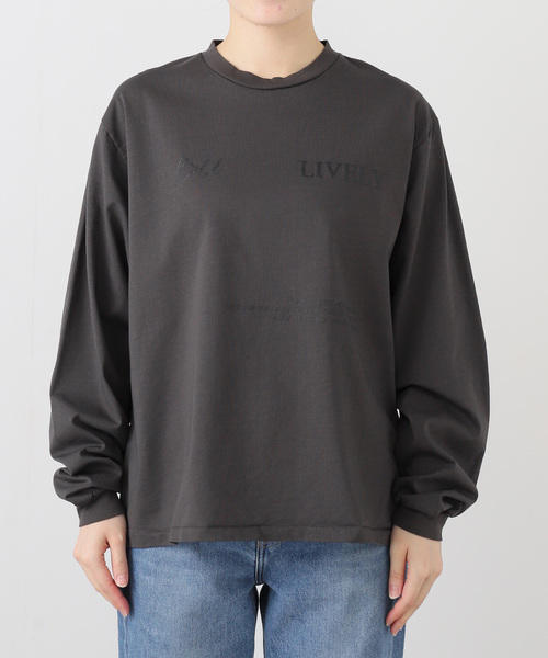 FRAMeWORK（フレームワーク）の「ロゴロンT(LIVELY)（Tシャツ/カットソー・レディース・ブラウン/ホワイト/チャコールグレー・FREE）」の17枚目の写真