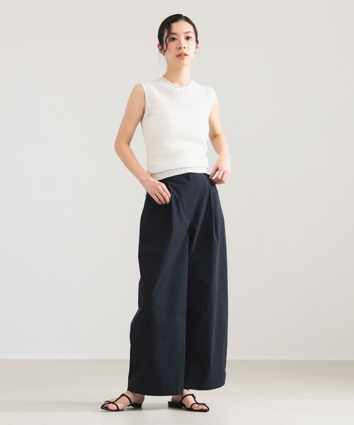 SLOANE（スローン）の「【別注】SLOANE / 14ゲージ ワイドリブ ノースリーブ ニット（ニット/セーター・レディース・ピンク/ホワイト/ブラック・1/2）」の4枚目の写真