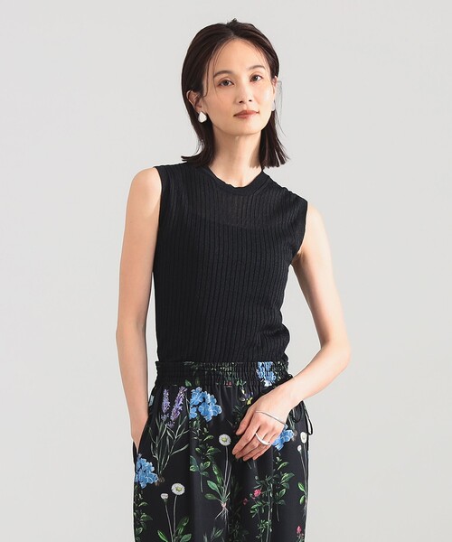 SLOANE（スローン）の「【別注】SLOANE / 14ゲージ ワイドリブ ノースリーブ ニット（ニット/セーター・レディース・ピンク/ホワイト/ブラック・1/2）」の12枚目の写真