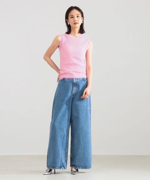 SLOANE（スローン）の「【別注】SLOANE / 14ゲージ ワイドリブ ノースリーブ ニット（ニット/セーター・レディース・ピンク/ホワイト/ブラック・1/2）」の14枚目の写真