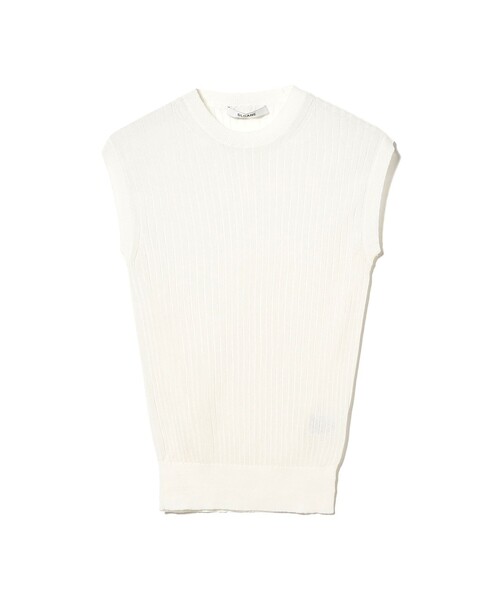 SLOANE（スローン）の「【別注】SLOANE / 14ゲージ ワイドリブ ノースリーブ ニット（ニット/セーター・レディース・ピンク/ホワイト/ブラック・1/2）」の19枚目の写真