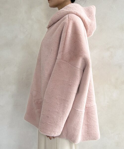 リバーシブルフェイクムートンコート（ムートンコート）｜DouDou