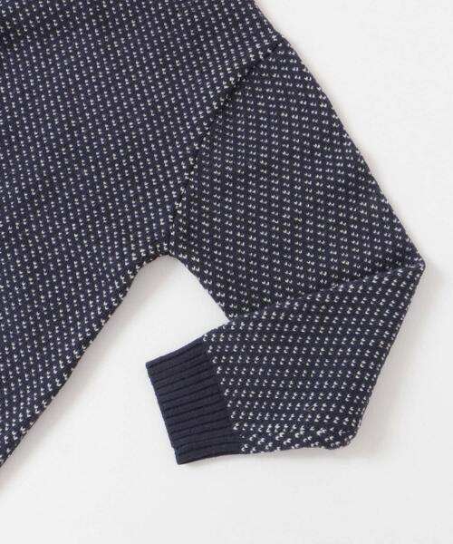 セール】『XLサイズあり』バーズアイ柄クルーネックニット（ニット