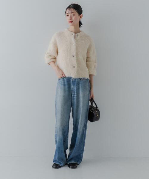 セール】ブラッシュシャギーニットカーディガン（カーディガン/ボレロ