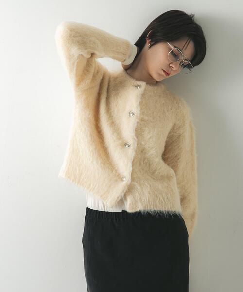 セール】ブラッシュシャギーニットカーディガン（カーディガン/ボレロ