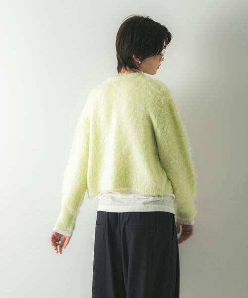 セール】ブラッシュシャギーニットカーディガン（カーディガン/ボレロ