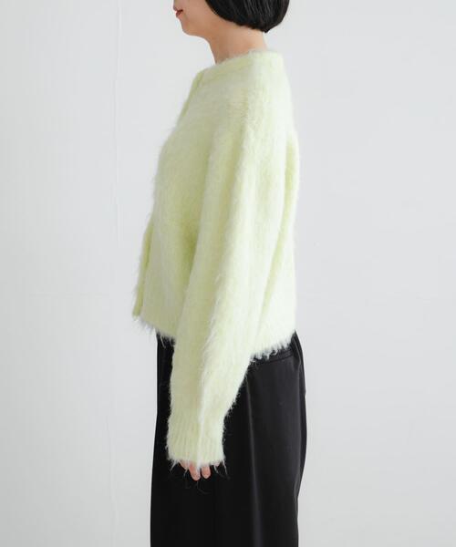 URBAN RESEARCH（アーバンリサーチ）の「ブラッシュシャギーニットカーディガン（カーディガン/ボレロ・レディース・グレー/グリーン系その他/ホワイト系その他/ピンク・FREE）」の17枚目の写真