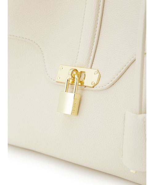 SNIDEL（スナイデル）の「パッドロックバッグ（ハンドバッグ・レディース・アイボリー/ブラック/キャメル・F）」の7枚目の写真