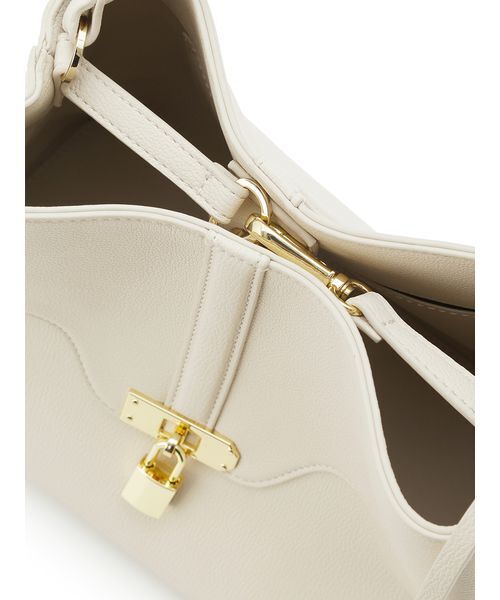 SNIDEL（スナイデル）の「パッドロックバッグ（ハンドバッグ・レディース・アイボリー/ブラック/キャメル・F）」の12枚目の写真