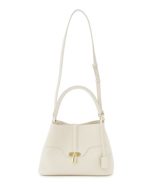 SNIDEL（スナイデル）の「パッドロックバッグ（ハンドバッグ・レディース・アイボリー/ブラック/キャメル・F）」の15枚目の写真