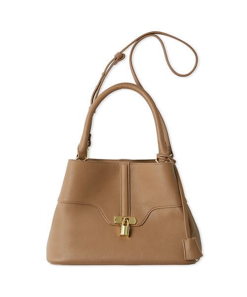 SNIDEL（スナイデル）の「パッドロックバッグ（ハンドバッグ・レディース・アイボリー/ブラック/キャメル・F）」の9枚目の写真