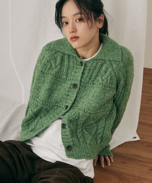 Meltymelt Chocolateカーディガン ミントグリーン Amavel Meltymelt Chocolateカーディガン ミントグリーン Amavel 2022 Spring