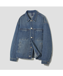 AGOD（エージーオーディー）の「ストーンウォッシュクロップデニムジャケット[インディゴ]（デニムジャケット）」