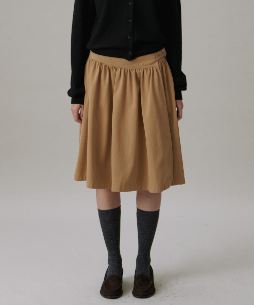 TTUDEMENT(トュードメント)の「A-LINE FLARED WRAP SKIRT_BEIGE(スカート・レディース・その他・SMALL/MEDIUM)」の3枚目の写真