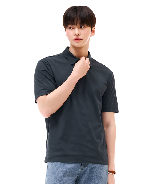 CHASECULT（チェイスカルト）の「男性クールカラー半袖Tシャツ-グリーン（ポロシャツ・メンズ・ブルー・95/105/100/110）」の2枚目の写真