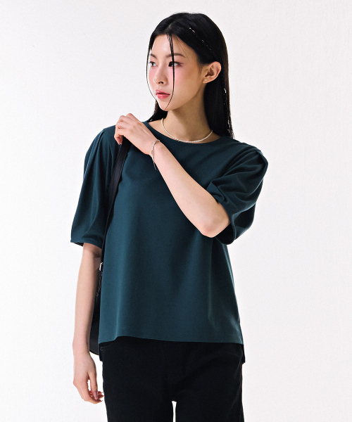 CHASECULT(チェイスカルト)の「レディース 袖変形 5部Tシャツ-DBRG5872C0G(Tシャツ/カットソー・レディース・ブルー・90/85)」の4枚目の写真