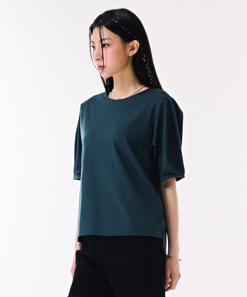 CHASECULT(チェイスカルト)の「レディース 袖変形 5部Tシャツ-DBRG5872C0G(Tシャツ/カットソー・レディース・ブルー・90/85)」の5枚目の写真