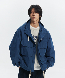 WADING HOODED PARKA _ DEEP BLUE