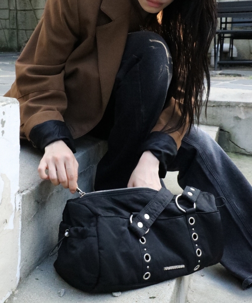 IUGAMAKARAS（イウガマカラス）の「Nylon Eyelet Duffle Bag (Black)（ボストンバッグ・レディース・その他・FREE）」の7枚目の写真