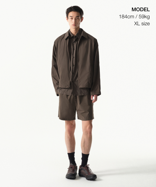 MUSINSA STANDARD（ムシンサスタンダード）の「[シティレジャー] エアウェイト半袖シャツ [ブラウン]（シャツ/ブラウス・メンズ・その他・SMALL/MEDIUM/LARGE/X-LARGE/XX-LARGE）」の2枚目の写真