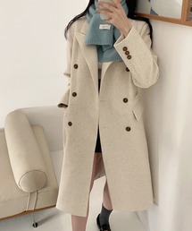 emi+（エミプラス）の「ダブルボタンロングチェスターコート（チェスターコート）」