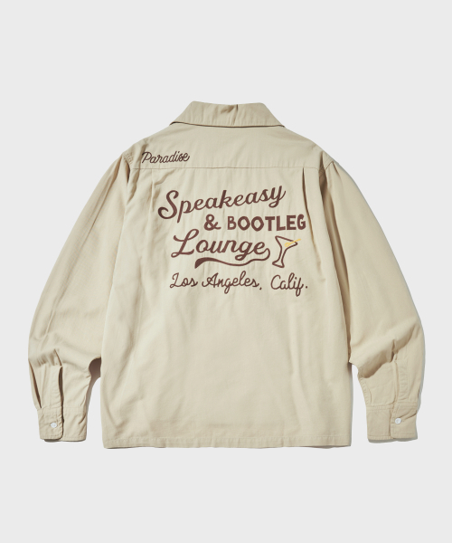 OUTSTANDING(アウトスタンディング)の「CHAIN STITCH OPEN COLLAR SHIRT_L.BEIGE(シャツ/ブラウス・メンズ・その他・SMALL/MEDIUM/LARGE)」の2枚目の写真