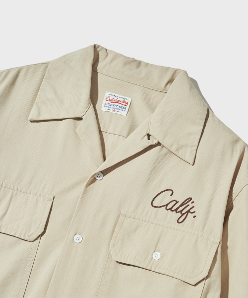OUTSTANDING(アウトスタンディング)の「CHAIN STITCH OPEN COLLAR SHIRT_L.BEIGE(シャツ/ブラウス・メンズ・その他・SMALL/MEDIUM/LARGE)」の3枚目の写真
