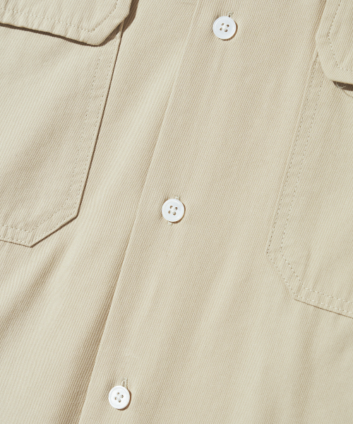 OUTSTANDING(アウトスタンディング)の「CHAIN STITCH OPEN COLLAR SHIRT_L.BEIGE(シャツ/ブラウス・メンズ・その他・SMALL/MEDIUM/LARGE)」の6枚目の写真