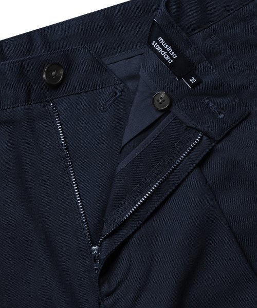 MUSINSA STANDARD（ムシンサスタンダード）の「ワンタックレギュラーフィットCcinoパンツ[ネイビー]（その他パンツ・メンズ・その他・40/38/42/26/27/28/29/36/34/32/30/31/33）」の4枚目の写真