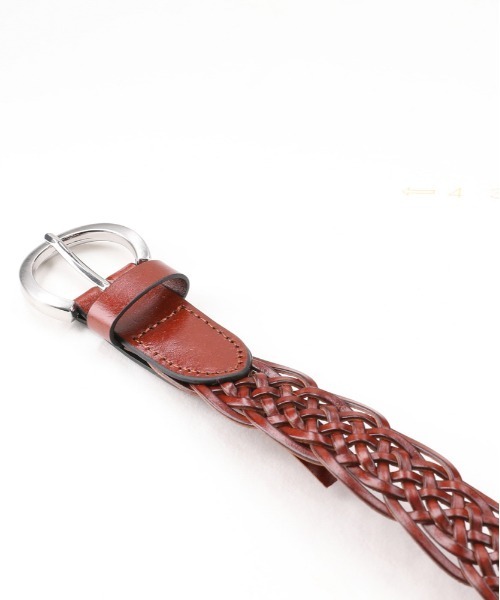 Right-on（ライトオン）の「メッシュベルト 30mm 再生革 柔軟性 環境配慮（ベルト・レディース・ブラウン/ダークブラウン/ブラック・ONE SIZE）」の4枚目の写真