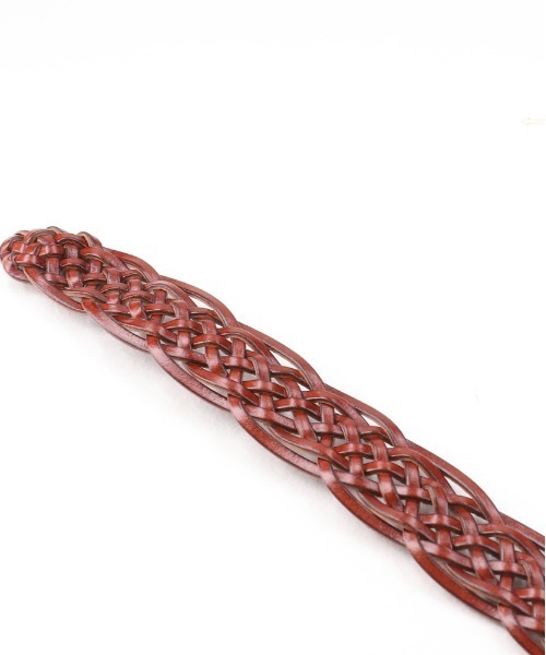 Right-on（ライトオン）の「メッシュベルト 30mm 再生革 柔軟性 環境配慮（ベルト・レディース・ブラウン/ダークブラウン/ブラック・ONE SIZE）」の5枚目の写真