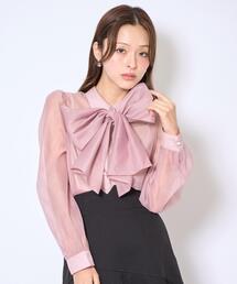 コムデギャルソン リボン シアートップス ブラウス コムデギャルソン