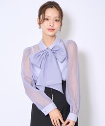 シアー」に該当するレディースのトップス（リボン）ファッション通販