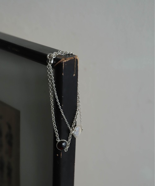 rapiecage（ラピエサージュ）の「ラウンドカボションチェーンブレスGC（ブレスレット・レディース・レッド・FREE）」の10枚目の写真