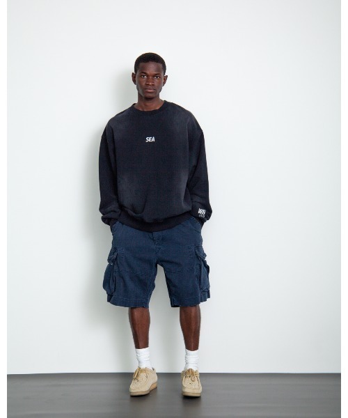 WIND AND SEA（ウィンダンシー）の「SULFUR DYEING LOGO CREWNECK SWEATSHIRT（スウェット・メンズ・パープル/ブラウン/サックスブルー系/レッド/ブラック・S/M/L/XL）」の20枚目の写真