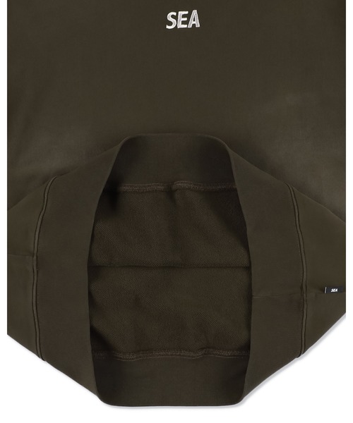 WIND AND SEA（ウィンダンシー）の「SULFUR DYEING LOGO CREWNECK SWEATSHIRT（スウェット・メンズ・パープル/ブラウン/サックスブルー系/レッド/ブラック・S/M/L/XL）」の6枚目の写真