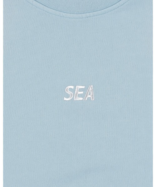 WIND AND SEA（ウィンダンシー）の「SULFUR DYEING LOGO CREWNECK SWEATSHIRT（スウェット・メンズ・パープル/ブラウン/サックスブルー系/レッド/ブラック・S/M/L/XL）」の8枚目の写真
