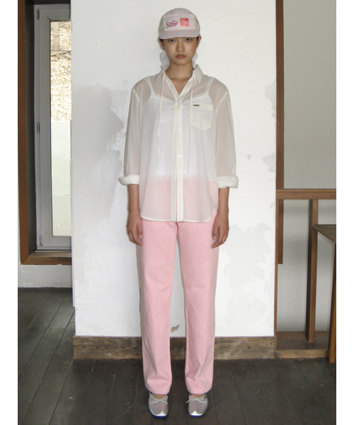 SINOON（シヌーン）の「PIGMENT WASHING PANTS (LIGHT PINK)（その他パンツ・レディース・ライトピンク・MEDIUM/SMALL）」の3枚目の写真