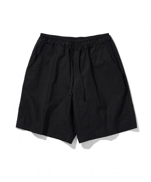 MOAA(モア)の「ソソ リネン ハーフパンツ (ブラック)(その他パンツ・メンズ・その他・LARGE/MEDIUM)」の2枚目の写真