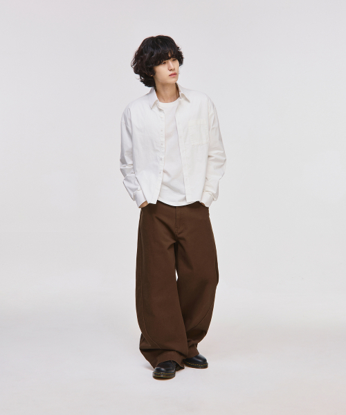 SIGNATURE（シグネチャ）の「ツイストカーブドコットンパンツ[ブラウン]（その他パンツ・レディース・その他・SMALL/MEDIUM/LARGE/X-LARGE）」の4枚目の写真