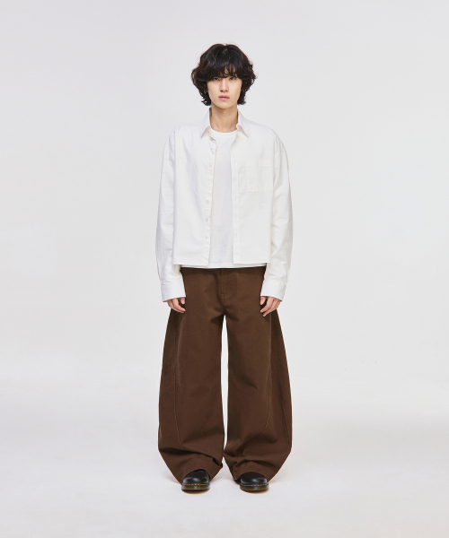 SIGNATURE（シグネチャ）の「ツイストカーブドコットンパンツ[ブラウン]（その他パンツ・レディース・その他・SMALL/MEDIUM/LARGE/X-LARGE）」の8枚目の写真