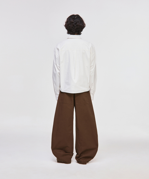 SIGNATURE（シグネチャ）の「ツイストカーブドコットンパンツ[ブラウン]（その他パンツ・レディース・その他・SMALL/MEDIUM/LARGE/X-LARGE）」の10枚目の写真