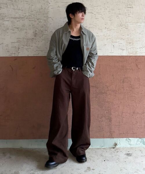 SIGNATURE（シグネチャ）の「ツイストカーブドコットンパンツ[ブラウン]（その他パンツ・レディース・その他・SMALL/MEDIUM/LARGE/X-LARGE）」の12枚目の写真