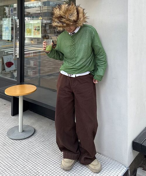SIGNATURE（シグネチャ）の「ツイストカーブドコットンパンツ[ブラウン]（その他パンツ・レディース・その他・SMALL/MEDIUM/LARGE/X-LARGE）」の14枚目の写真
