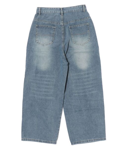 urge:(アージコロン )の「【URGE:】ハイウエスト ワイドデニムパンツ(デニムパンツ・レディース・ブルー・LARGE/X-LARGE)」の2枚目の写真