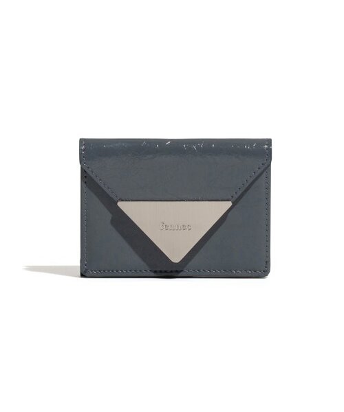 FENNEC(フェネック)の「CRINKLE TRIANGLE TRIPLE WALLET - DARK GREY(札入れ/マネークリップ・レディース・その他・FREE)」の2枚目の写真