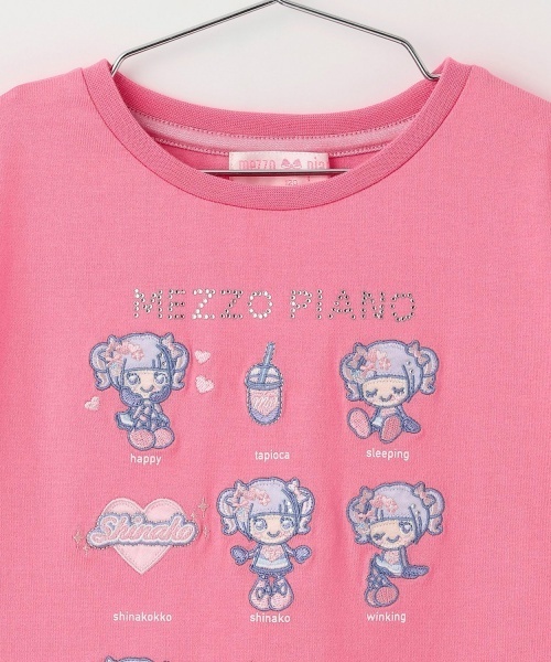 mezzo piano（メゾピアノ）の「【しなこちゃん】なりきり半袖Tシャツ（Tシャツ/カットソー・キッズ・ピンク/オフホワイト/パープル・120cm/130cm/140cm/110cm）」の5枚目の写真