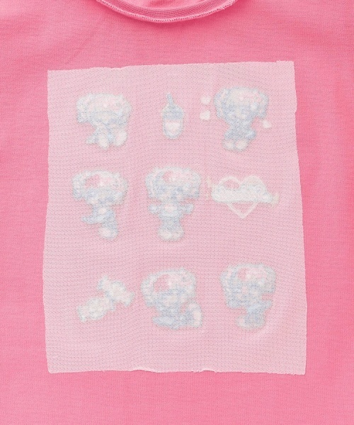 mezzo piano（メゾピアノ）の「【しなこちゃん】なりきり半袖Tシャツ（Tシャツ/カットソー・キッズ・ピンク/オフホワイト/パープル・120cm/130cm/140cm/110cm）」の7枚目の写真