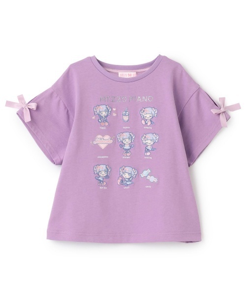 mezzo piano（メゾピアノ）の「【しなこちゃん】なりきり半袖Tシャツ（Tシャツ/カットソー・キッズ・ピンク/オフホワイト/パープル・120cm/130cm/140cm/110cm）」の17枚目の写真