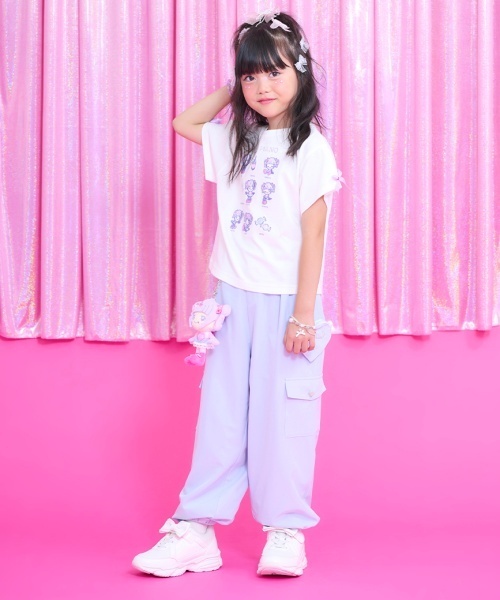 mezzo piano（メゾピアノ）の「【しなこちゃん】なりきり半袖Tシャツ（Tシャツ/カットソー・キッズ・ピンク/オフホワイト/パープル・120cm/130cm/140cm/110cm）」の21枚目の写真